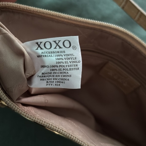 Xoxo faux croc skin leather yak shoulder bag with gold hardware - Picture 11 of 14